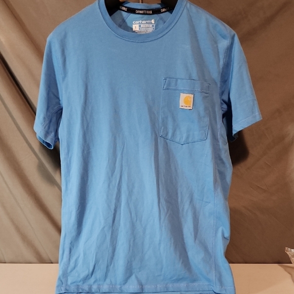Carhartt Tops - Carhartt Blue Short Sleeve Tee with Pocket